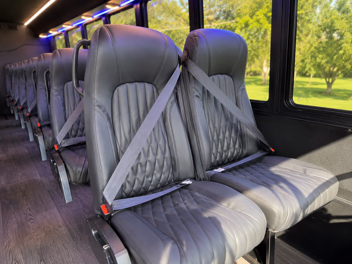 18 passenger minibus interior