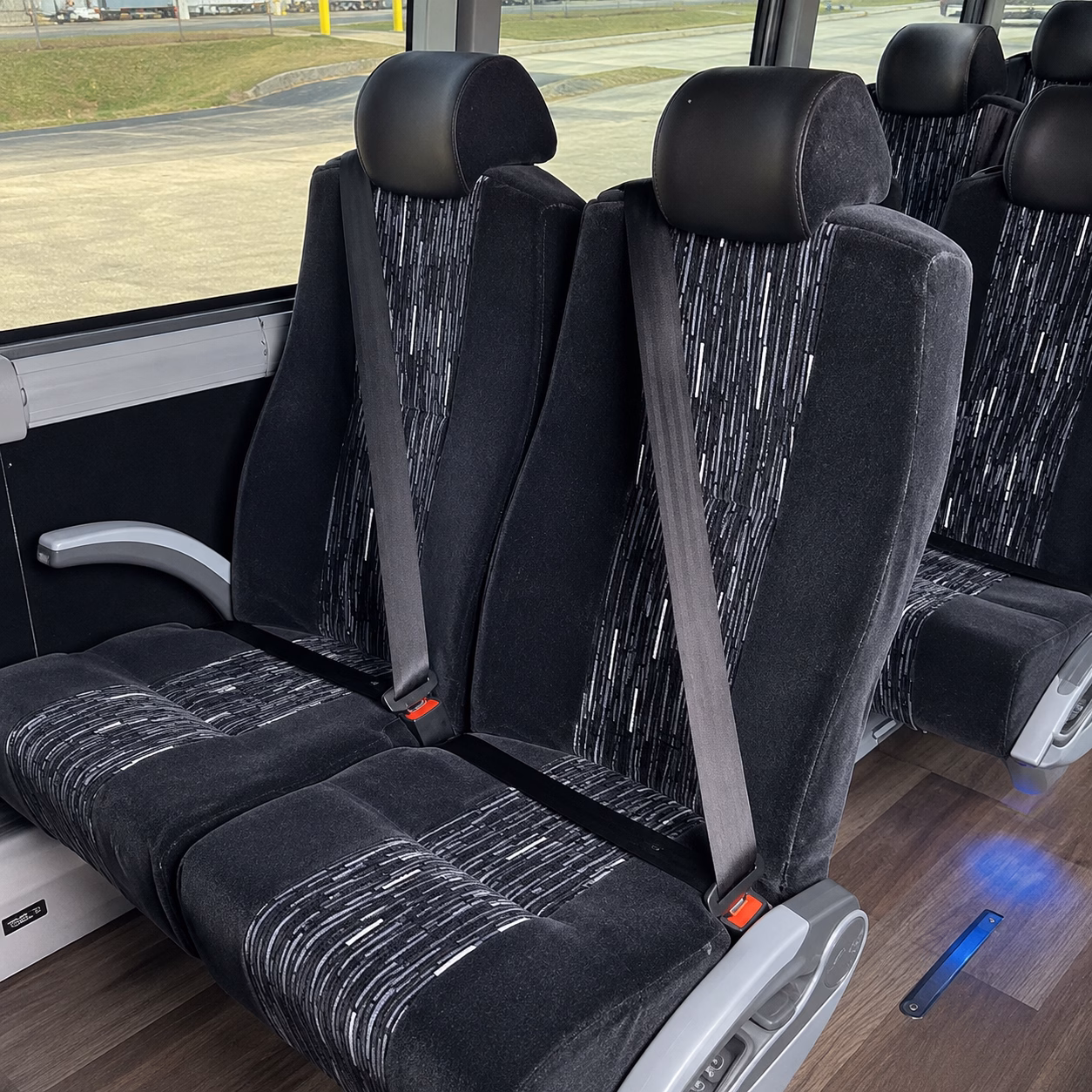 macon charter bus services interior