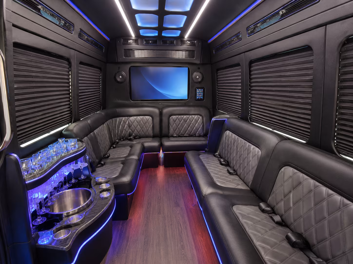 macon party bus interior