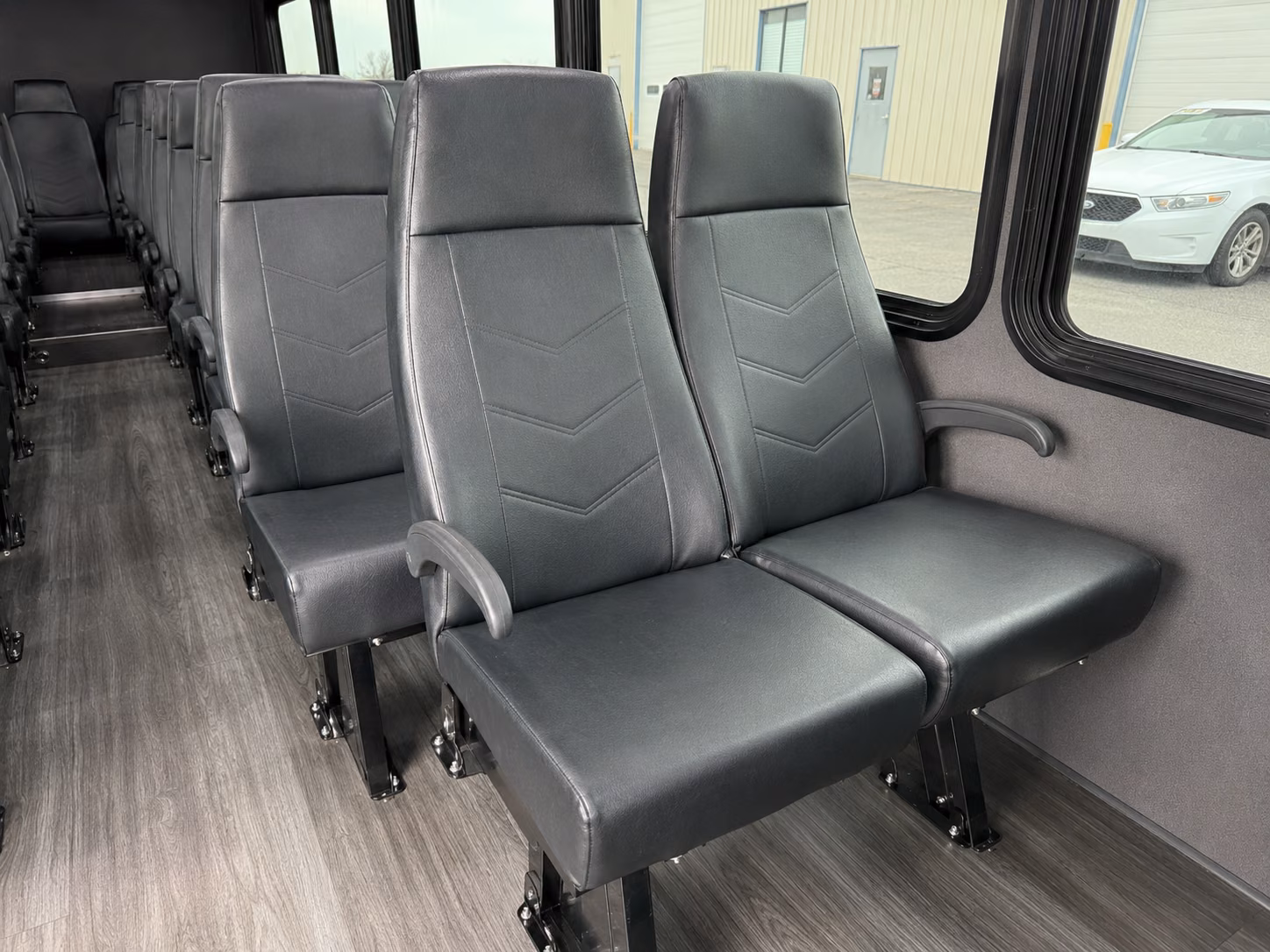 macon sporting event transportation onboard seating